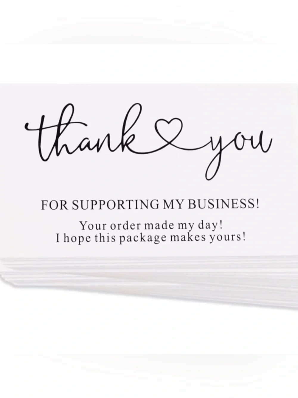 200 Thank You cards My Business ,2 x 3.5 Inches / 9 x 5 cm  Bulk